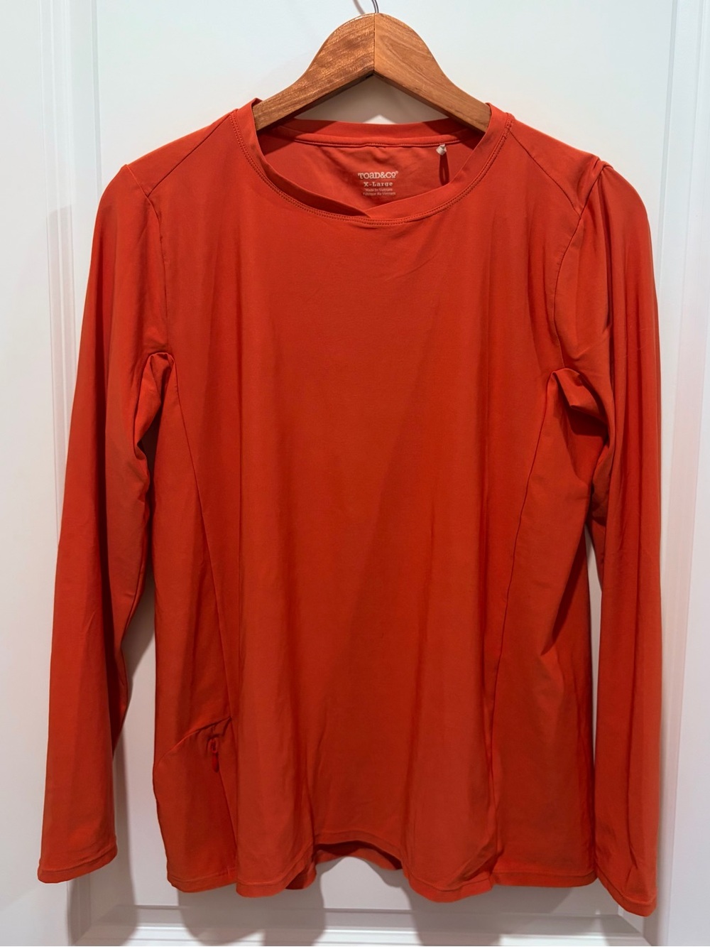 Toad&Co Women’s Long-Sleeve Crew Neck Performance Shirt - Orange